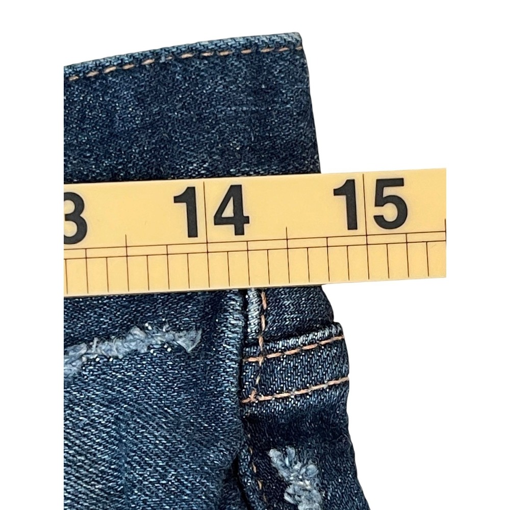 Moussy Vintage Womens Blue Distressed Ripped Knee Slim Tapered Jeans Size 28 NWT - Picture 14 of 16